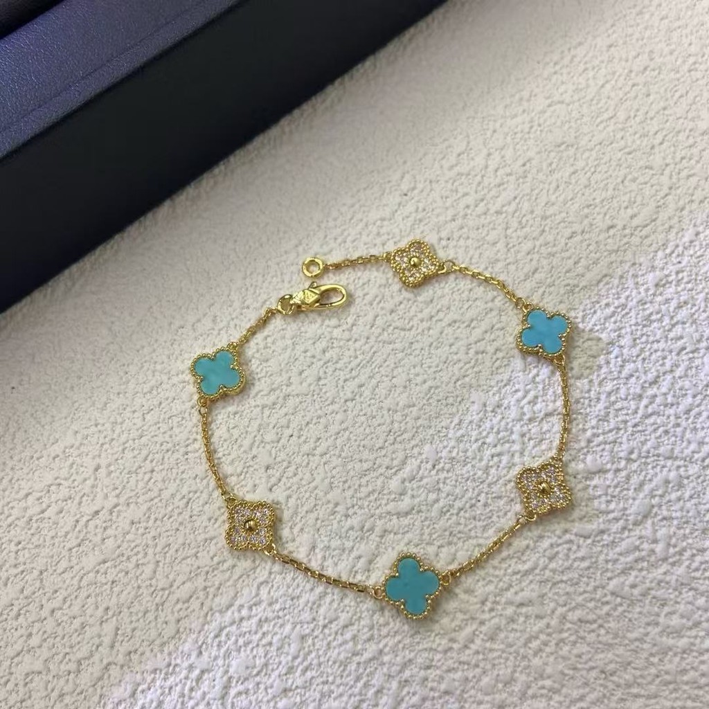 2025 NEW VCA Alhambra Series Bracelet-6 flower Mini Size