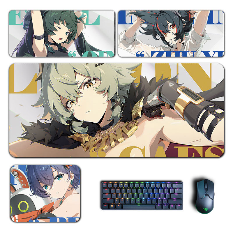 Zenless Zone Zero แผ่นรองเมาส์ Zhuyuan Qingyi Caesar King Mousepad อะนิเมะแป้นพิมพ์คอมพิวเตอร์ Padding Pc อุปกรณ์เสริมสําหรับเล่นเกมโต๊ะ