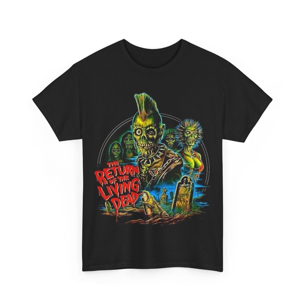 Return Of The Living Dead Movie T Shirt เสื้อยืดผ้าฝ้ายหนัก