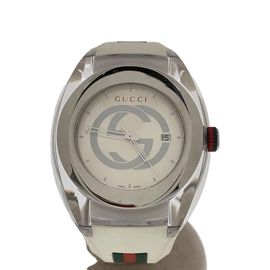 GUCCI Men's Watch Sync Quartz Analog Glover WHT 137.1 Direct from Japan Secondhand