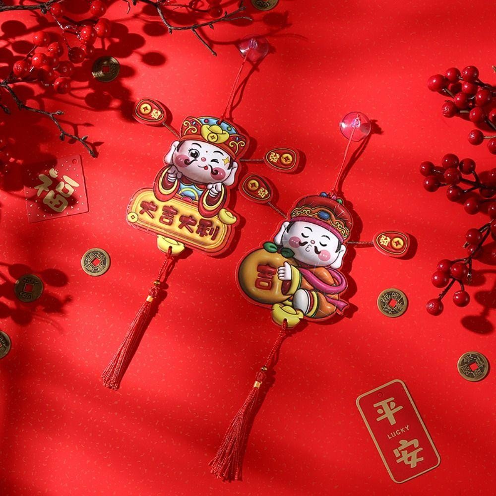 ฟูหุย จีนเทพเจ้าแห่งความมั่งคั่งแม่เหล็กติดตู้เย็น,การ์ตูนโบราณเทพเจ้าแห่งความมั่งคั่งแม่เหล็กตู้เย็น,เทศกาลหูฤดูใบไม้ผลิเทศกาลน่ารักงูปีแขวนตกแต่งในร่ม - รูปที่ 3