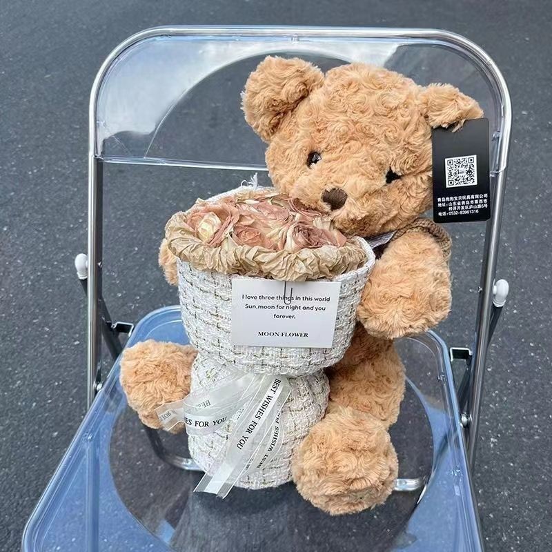 gift set ขนม gift set ของขวัญ ช่อดอกไม้วันครูตุ๊กตาหมีเท็ดดี้ตุ๊กตาลมหอมน้อยอมตะช่อกุหลาบของขวัญวันเกิดสำหรับสาวๆแฟน - รูปที่ 7