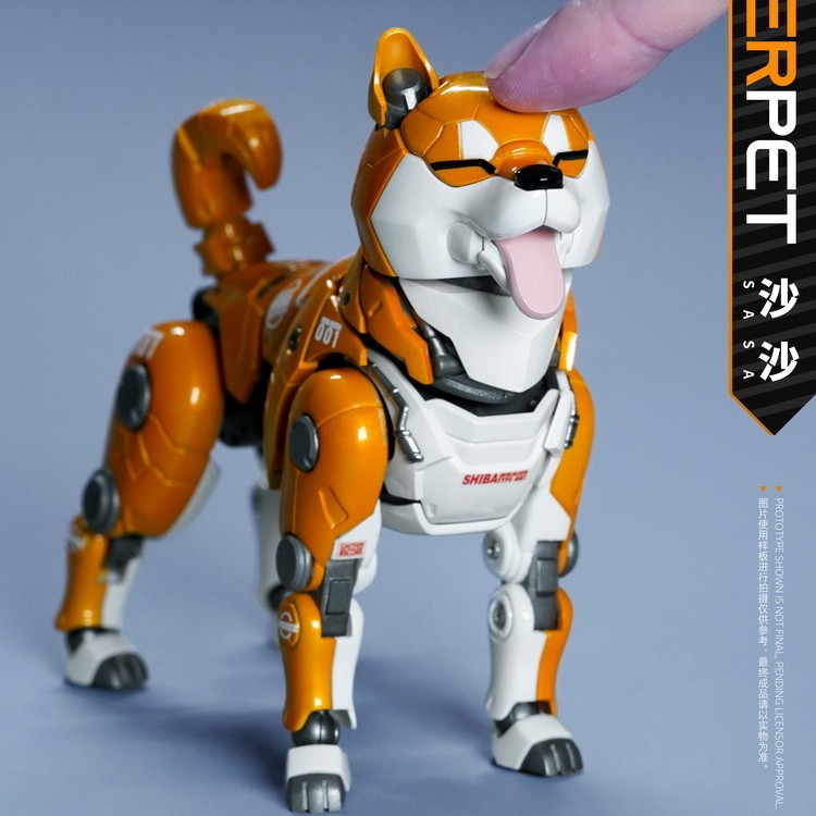 [พร้อมส่ง] KID King x heatboys cybo สัตว์เลี้ยงน่ารัก Mecha Shiba Inu Shasha Hey beprince