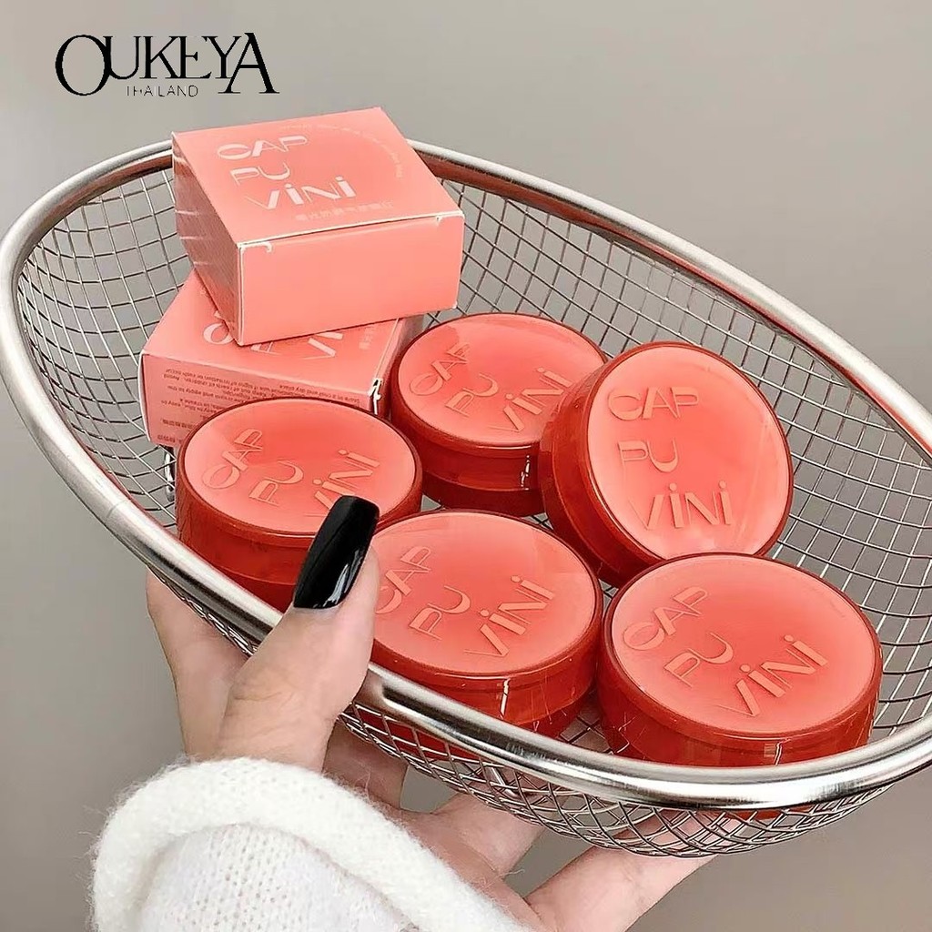 OUKEYA บลัชออน บลัชออนเนื้อครีม เนื้อเนียน ปัดแก้ม อายแชโดว์ ให้ความชุ่มชื้น ติดทนนาน