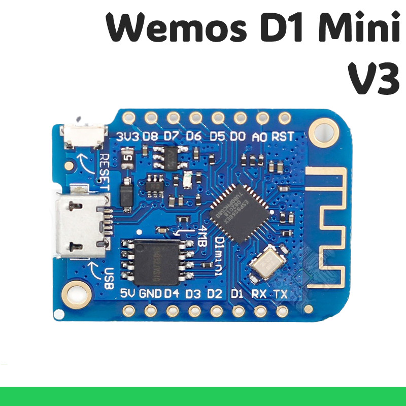 ENGLAB★ Wemos D1 mini V3 Revision 3, เปรียบเทียบกับ Arduino, Wemos Lolin D1 Mini Board