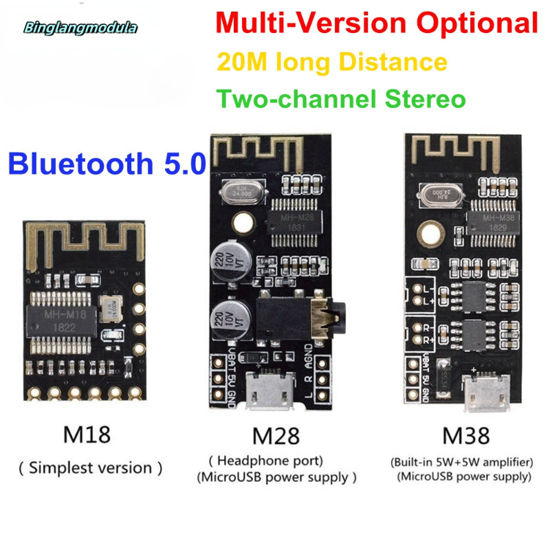 MH-MX8 MP3 ถอดรหัสบลูทูธ 4.2 5.0 เสียง Modul สเตอริโอ DIY Hohe Fidelity HIFI M18 M28 M38