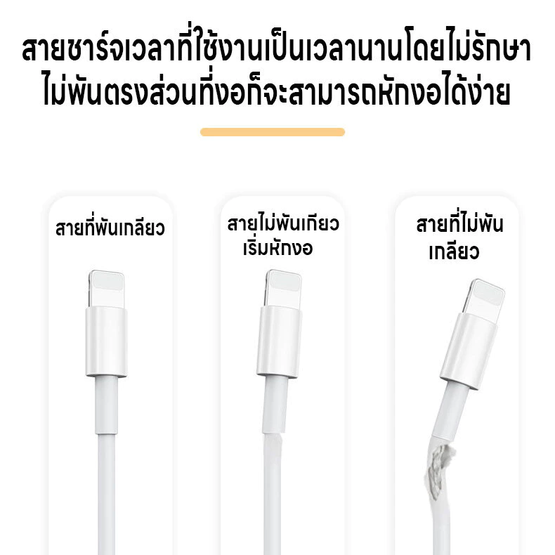 เกลียวหุ้มสายชาร์จ เกลียวซิลิโคนถนอมสายชาร์จ เกลียวซิลิโคน ที่หุ้มสายชาร์จ ที่กันสายชาร์จหัก ที่ถนอมสายUSB มี6สีให้เลือก thumbnail 6