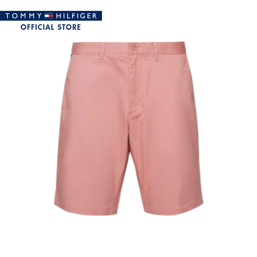 Tommy Hilfiger กางเกงขาสั้น ผู้ชาย รุ่น MW0MW23568 TJ5 - สีชมพู