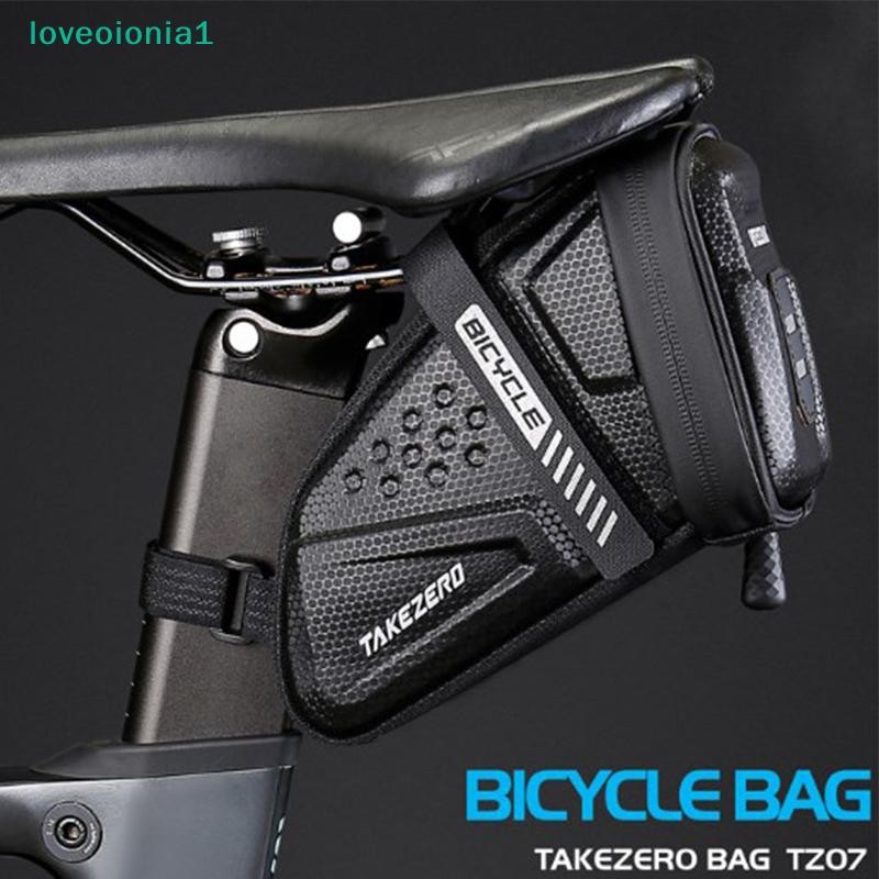loveoionia1 แฟชั่นกระเป๋ากันน้ํา Road Bike Saddlebags สะท้อนแสงลายผู้ถือเครื่องมือกระเป๋าอุปกรณ์เสริมเครื่องมือ IA