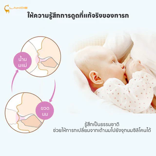 LAKOEMALL จุกนม จุกนมคอแคบ มีขนาด S/M/L/+ จุกนมพีเจ้น ขนาดผิวด้าน 3.8/5cm จุกนมเด็ก