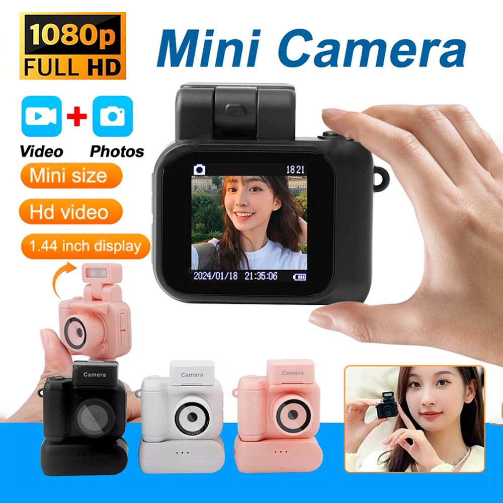 Y4000 HD 1080P มินิกล้องแบบพกพา Pocket Cam พร้อมหน้าจอ LCD กล้องดิจิตอลแสงแฟลชเครื่องบันทึกวิดีโอนักเรียนกล้องวิดีโอขนาดเล็ก