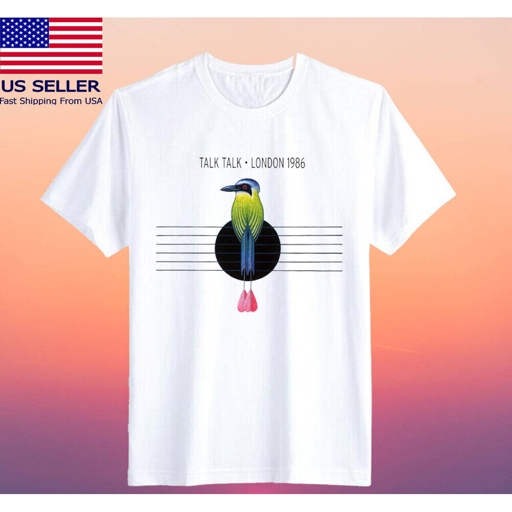 Talk Talk London 1986 เสื้อยืดสีขาวผู้ชาย