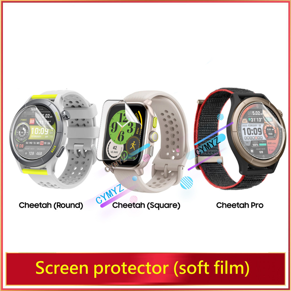 Amazfit Cheetah Pro / Cheetah Square Film ฟิล์มป้องกัน Repairable Cover HD Soft TPU Hydrogel Film สําหรับ Amazfit Cheetah Pro / Cheetah Square ฟิล์มกันรอยหน้าจอ