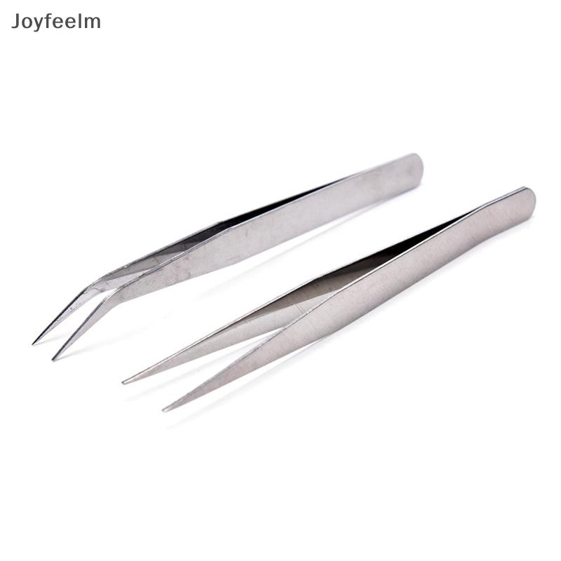 Yfe 2 ชิ้นสแตนเลสตรงข้อศอกแหนบ Patchwork Hook Pick-up เครื่องมือแต่งหน้า N