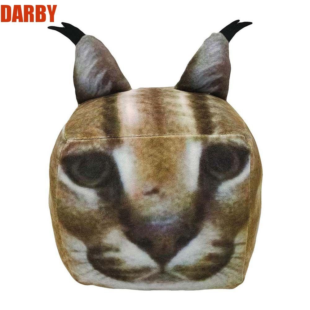 Darby Raise A Floppa Plush ของเล่นเด็กน่ารักตกแต่งบ้านเบาะ Square Cat Floppa ตุ๊กตาของเล่น