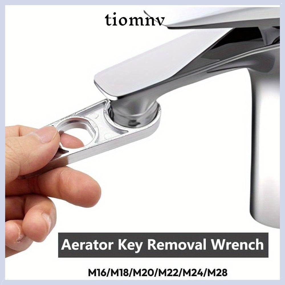 Tiomnv56 ประแจเครื่องเติมอากาศก๊อกน้ํา, 2 In 1 Universal Faucet Spout Removal Tool, การไหลของน้ําแบบพกพาปรับก๊อกน้ํารักษาเครื่องมือ