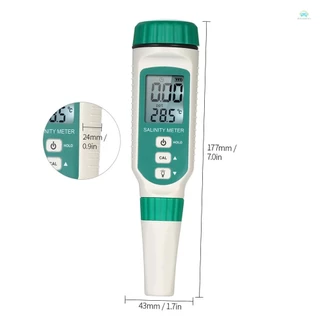 【จัดส่งด่วนในพื้นที่】 ท้องถิ่น Salinometer SMART SENSOR เครื่องวัดความเค็มแบบพกพามือถือ ATC Salinometer Halometer เกลือวัดเค็ม Brine เมตรน้ําทะเลความเค็มอาหารเครื่องทดสอบความเมตร