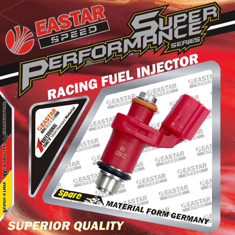 หัวฉีดมอเตอร์ไซค์ Mio I 125/Sniper/Nmax/Aerox/R15 หัวฉีดน้ํามันเชื้อเพลิงซิ่ง Racing หัวฉีดน้ํามันเชื้อเพลิงสีแดง