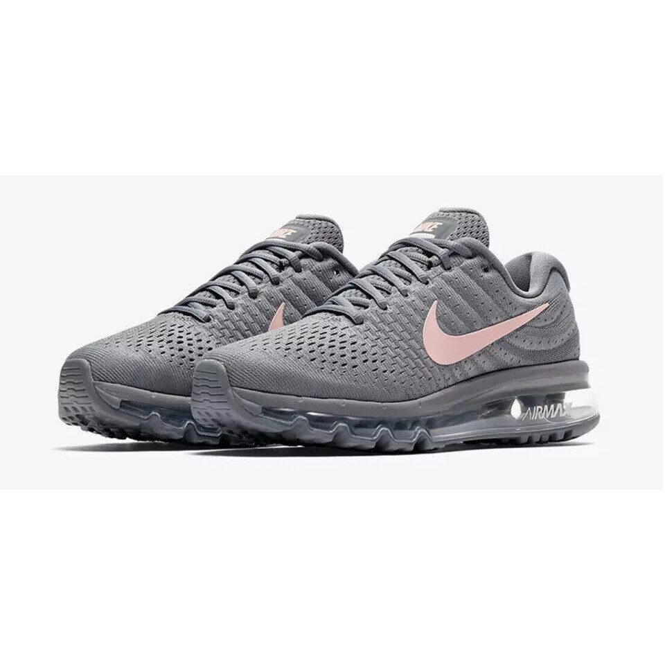 Nike Air Max 2017 รองเท้าผู้หญิง Cool Grey สีชมพู AT0045 001-
