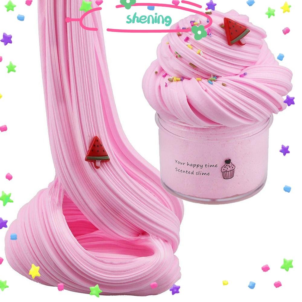 Shening 70ml ของเล่นบรรเทาความเครียด, Cloud Slime Scented Super Smooth DIY Slime Supplies, Hot Soft Scalable บรรเทาความเครียด Cloud Slime Scent สําหรับเด็ก Party Favor ของขวัญและวันเกิด