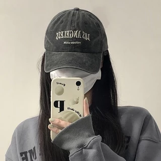 Miss_J พร้อมส่งจากกทม🎀หมวกย้อนยุคสไตล์เกาหลี Los Angeless ปีกหมวกที่กว้างทำให้ใบหน้าของคุณดูเล็กลง