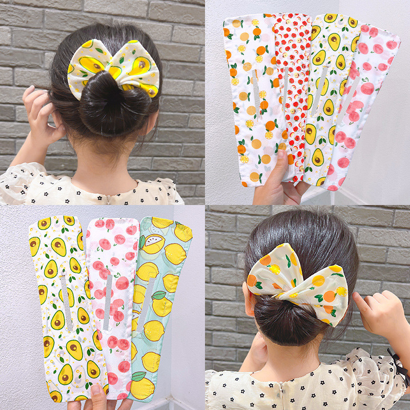 เด็ก Lazy Magic Bow Twist คลิป 2025 ใหม่ Ball Head Disc ผม Artifact Bud หมวก Hairpin