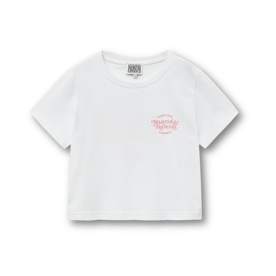 Marithé François Girbaud W Aerocool Mellow Crop Tee สีขาว