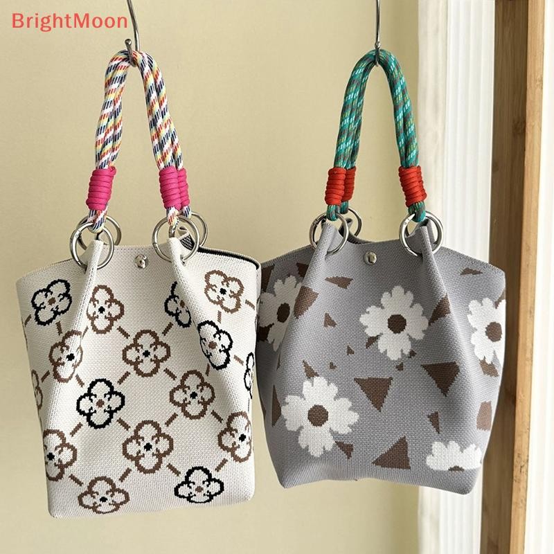 BrightMoon ผีเสื้อถักกระเป๋าผู้หญิงกระเป๋าถือแฟชั่นอเนกประสงค์ถักกระเป๋าข้อมือกระเป๋าถือกระเป๋าถือน่ารัก Nice