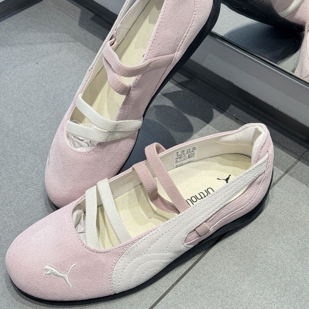 ✨พรีออเดอร์（100% รับประกันของแท้&จากเกาหลี🇰🇷）รองเท้าผู้หญิง PUMA BALLET  - Pink/Black/pink/Silver/White รองเท้า