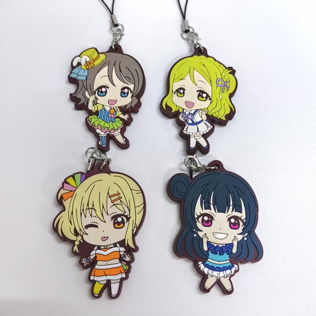 Hololive พวงกุญแจ hololive พวงกุญแจจี้ยางอะนิเมะ!