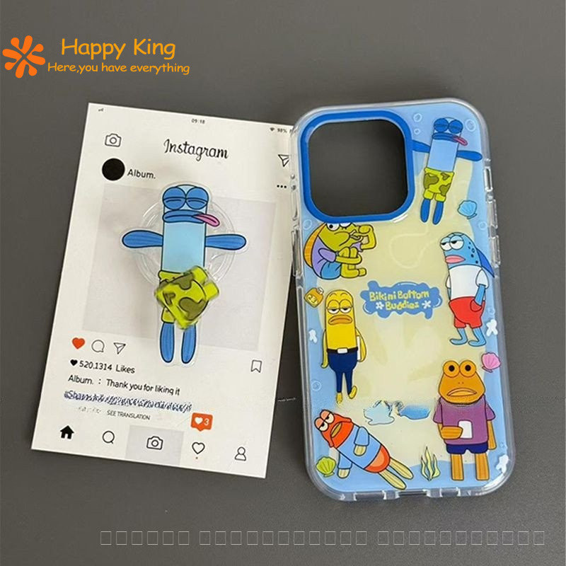 💥ในสต็อก💥บิกินี่บอททอม SpongeBob SquarePants เคสโทรศัพท์ iPhone 16 Pro Max และ Apple 15 Pro สวยงามและกันกระแทก ของขวัญสำหรับเพื่อน