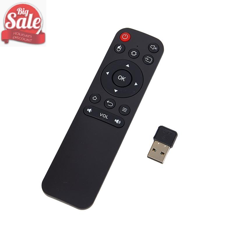 AF Universal 2.4G คีย์บอร์ดเมาส์ไร้สายรีโมทคอนโทรลพร้อมตัวรับสัญญาณ USB สําหรับกล่อง Android TV/สมาร์ททีวี/ PC A