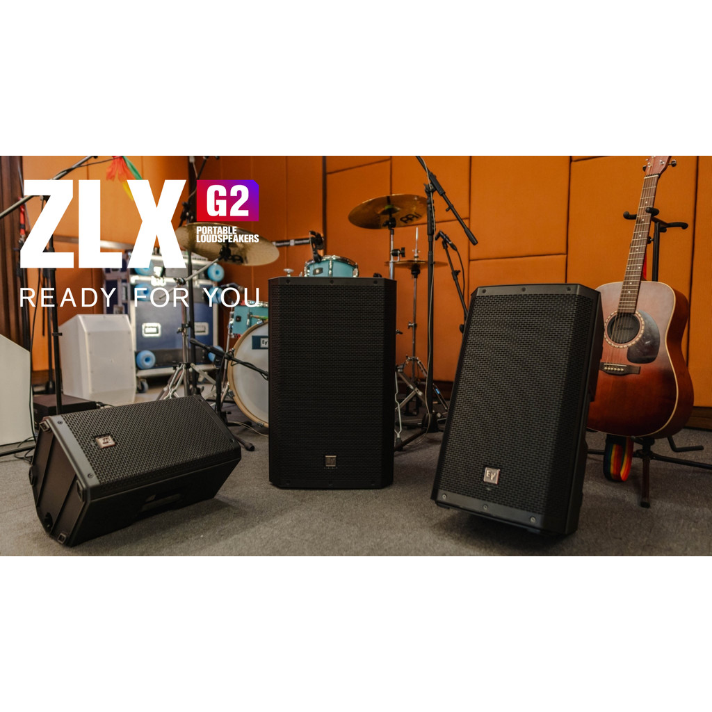 ลำโพง EV Electro-Voice ZLX G2 ใหม่ มิกเซอร์ในตัว ZLX-8P-G2, ZLX-12P-G2, ZLX-15P-G2 ลำโพง Active
