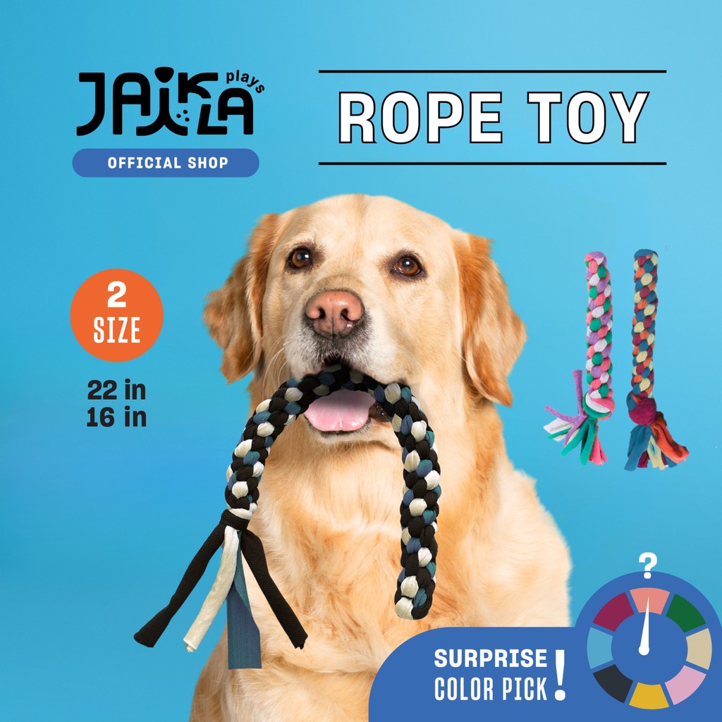 JAIKLA Rope Dog Toy  เชือกถักของเล่นสุนัข แข็งแรง กัดมัน สนุกเพลิน