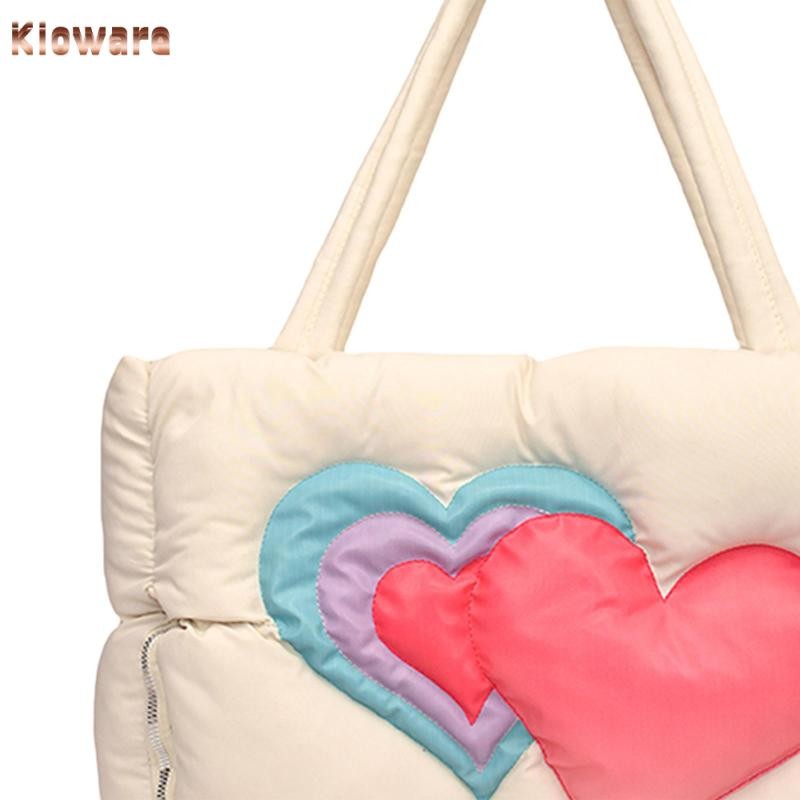 Kloware ผู้หญิงปักเป้า Tote กระเป๋าไนลอน Hobo รูปที่ 5