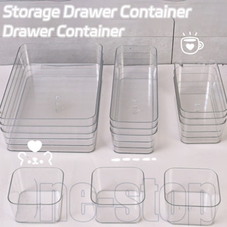 กล่องเก็บของใส4ขนาด-เบ็ดเตล็ดตะกร้าเก็บของ-ลิ้นชักออแกไนเซอร…