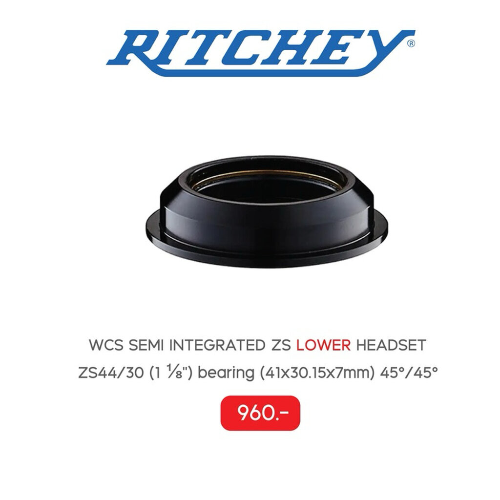 Ritchey ชุดถ้วยคอฝัง WCS SEMI INTEGRATED ZS HEADSET