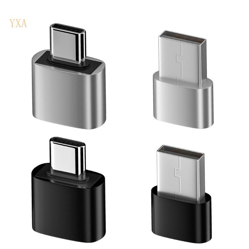 YXA ตัวแปลง USB เป็น Type C ขนาดกะทัดรัดสําหรับโทรศัพท์อะแดปเตอร์เชื่อมต่อแท็บเล็ตแล็ปท็อป