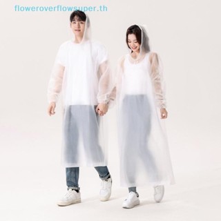 FSTH Rain Poncho เสื้อกันฝนสําหรับผู้ใหญ่หรือนํากลับมาใช้ใหม…