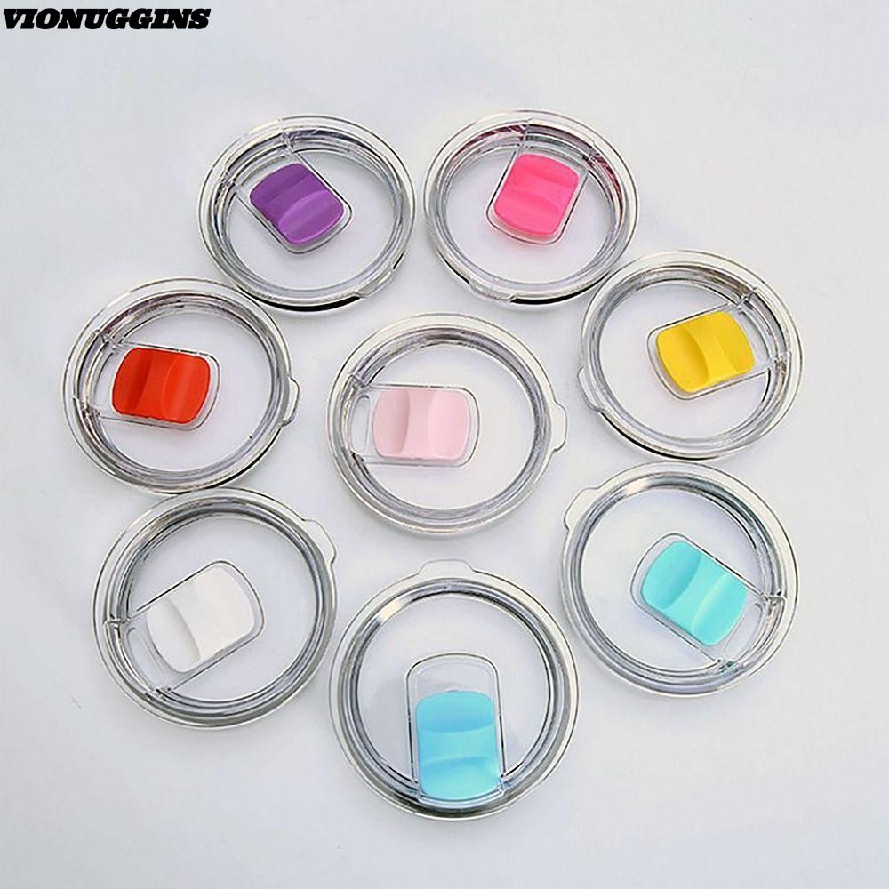 Vionuggins ฝาปิดขวด, Splash Proof Slider Switch ฝาปิดทดแทน Tumbber, อุปกรณ์เสริมแก้วแบบพกพา ฝาปิดพลาสติกหลากสีสําหรับ 20oz 30oz