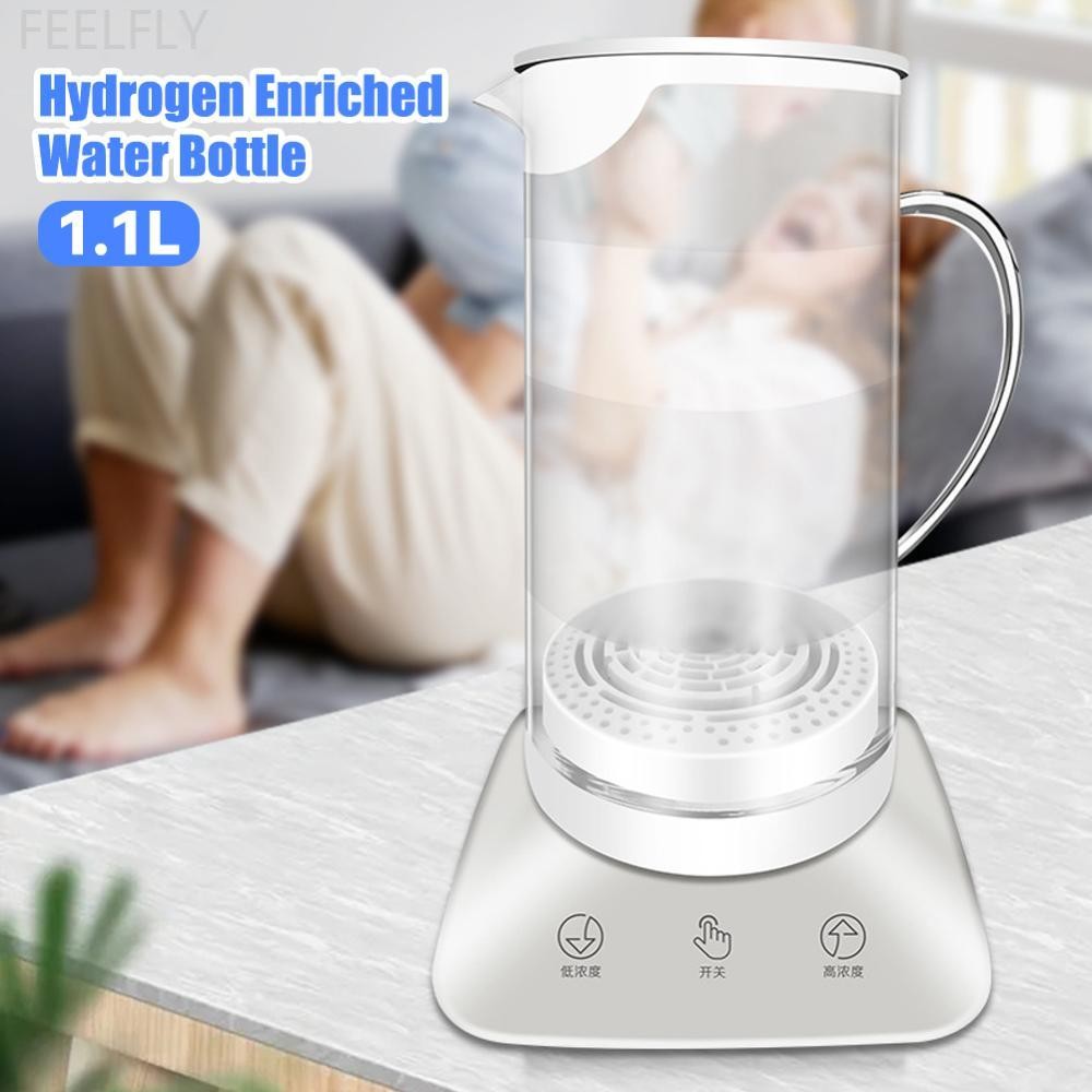 FEELFLY 1.1L ขวดน้ําไฮโดรเจนเข้มข้นความจุขนาดใหญ่ Electrolyzed Hydrogen ขวดน้ําเครื่องกําเนิดไฟฟ้าสํ