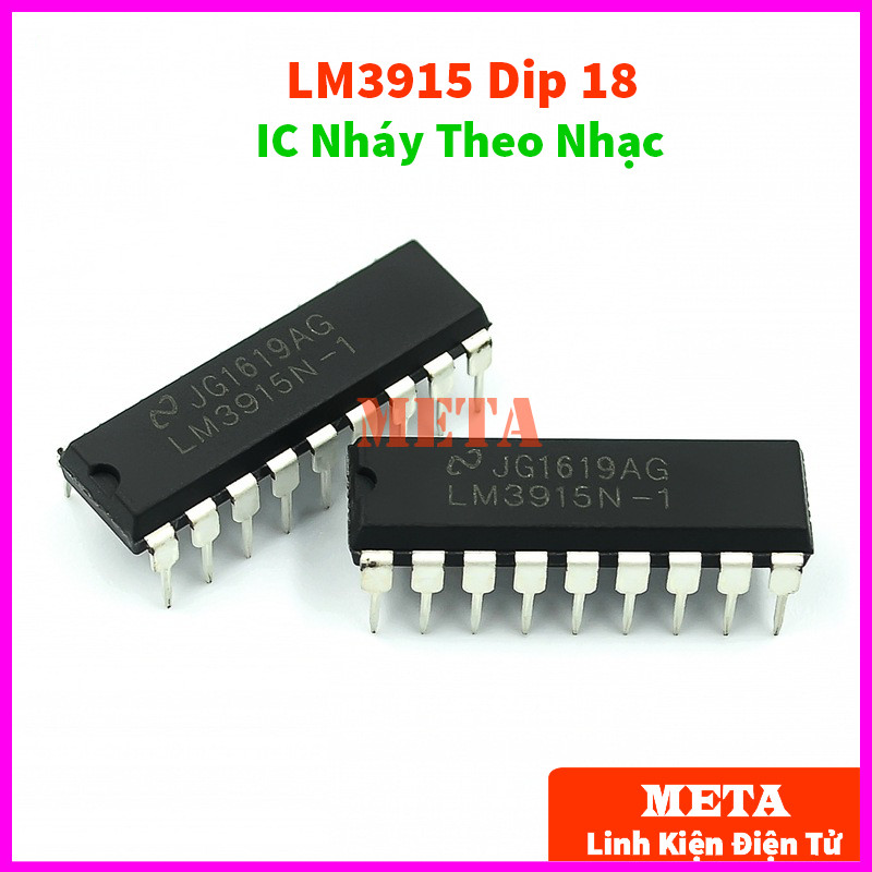 IC กะพริบกับเสียงเพลง LM3915 Dip 18, LM3915N-1 3915