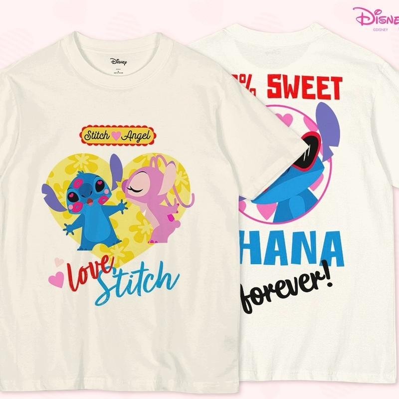 เสื้อ Love stitch ครีม ลิขสิทธิ์แท้