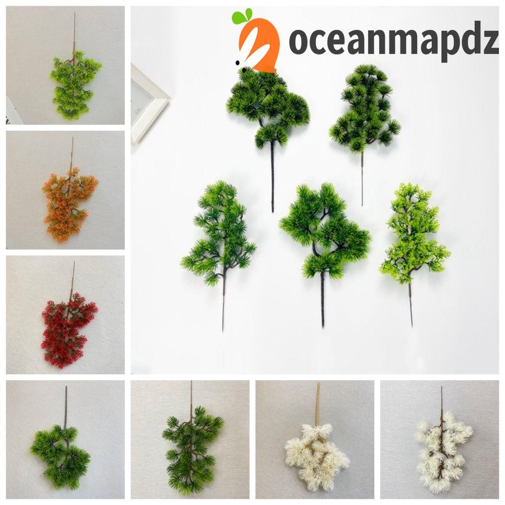 มหาสมุทรแผนที่ สาขาสนจําลอง, ต้นสนประดิษฐ์ที่ทําด้วยมือที่สมจริงสาขาสีเขียว, พลาสติกสร้างสรรค์สีเขียวใบสนปลอมสวน