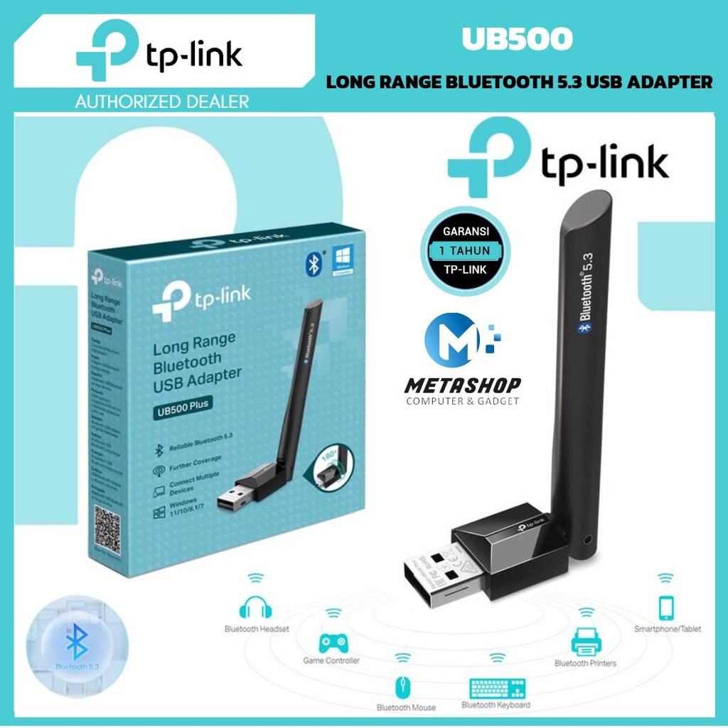 TP-LINK UB500 USB Bluetooth Plus Long Range Bluetooth 5.3 อะแดปเตอร์ USB Dongle TPLINK