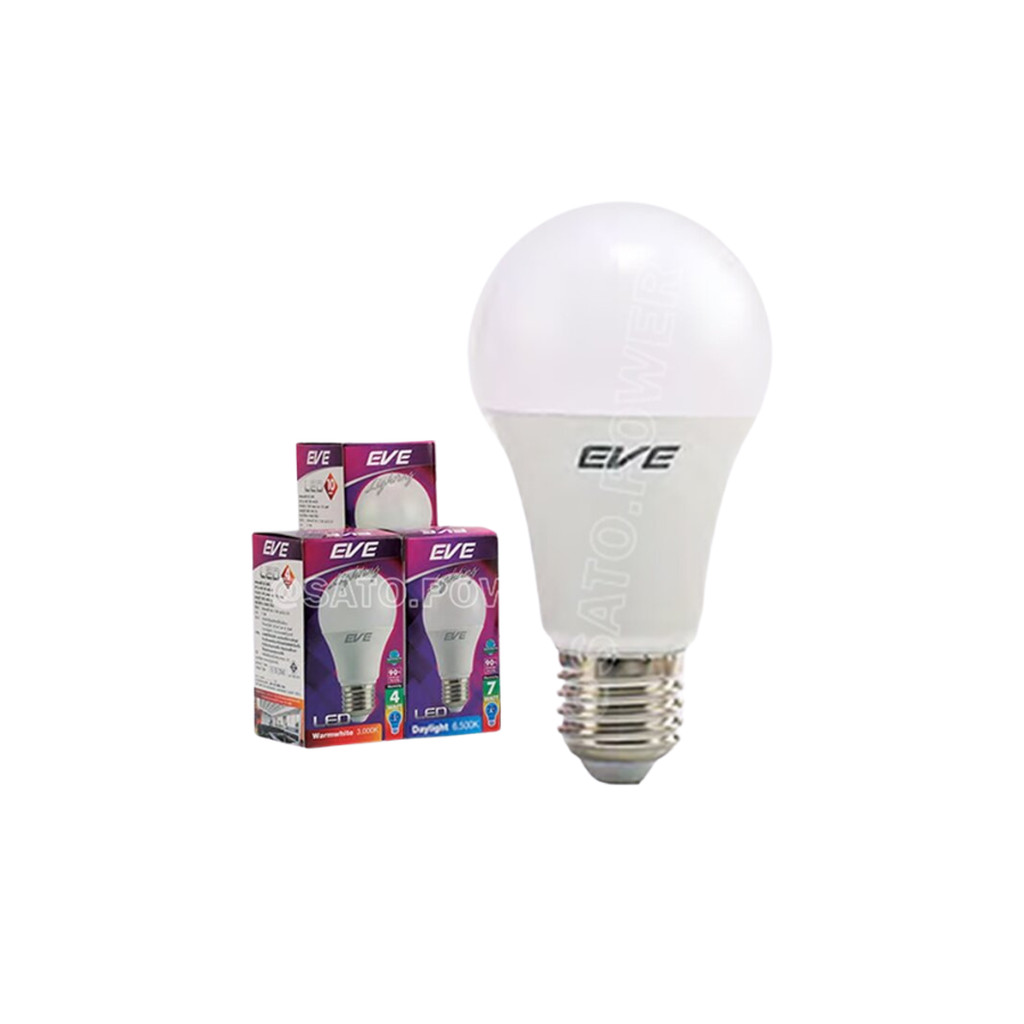 หลอดไฟแอลอีดี อีฟ ไลท์ติ้ง LED รุ่น A60 ขั้วE27 5W,7W,9W,11W,13W แสงสีขาว,แสงสีเหลือง | หลอดไฟประหยัดพลังงาน | LED Bu...