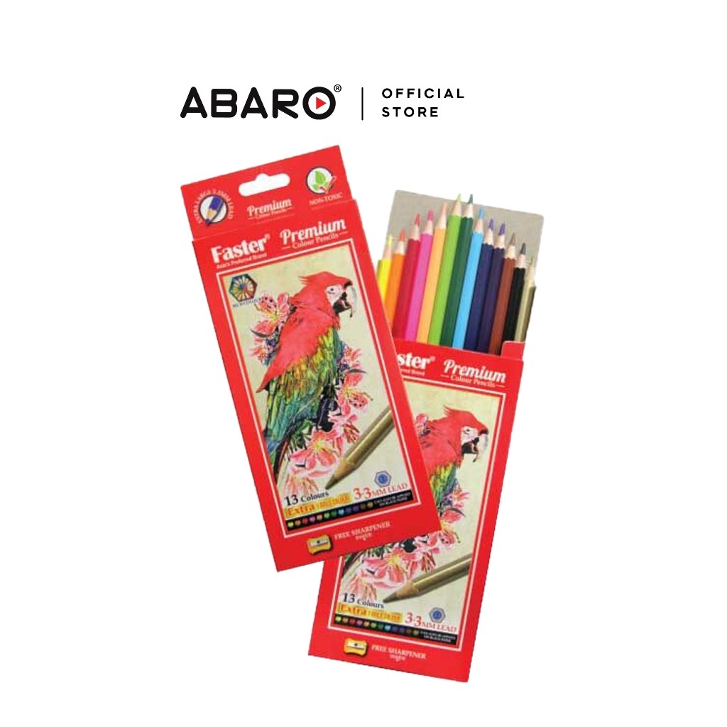 ABARO ดินสอเขียนสี Faster CP-FP385-13L ดินสอสี / สีเพนเซล
