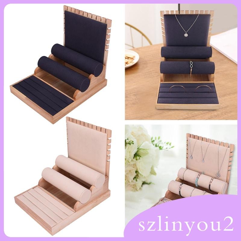 [szlinyou2] อุปกรณ์ประกอบฉากแสดงเครื่องประดับ Flannel Creative Organizer สําหรับสร้อยข้อมือชั้นวางผู้หญิง