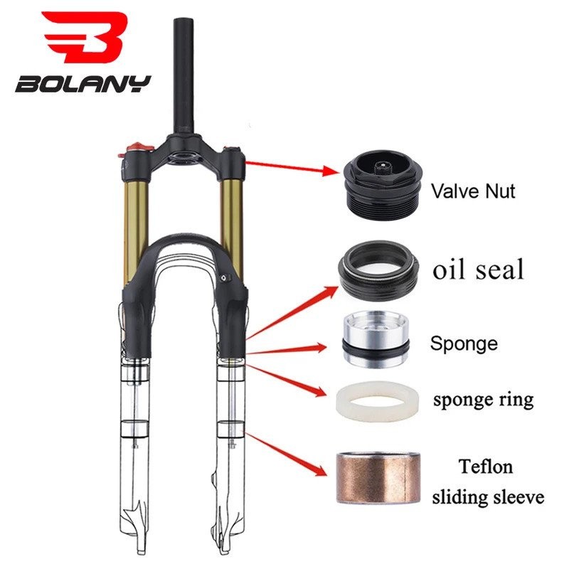 Bolany จักรยานอะไหล่ซีลน้ํามัน ซีลฟองน้ํา ลูกสูบ แหวนซีล สําหรับฟอร์กอากาศ