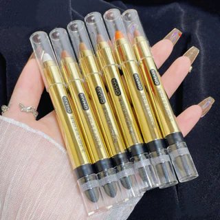 YTL Eye Shadow Pen ปากกาอายแชโดว์แผ่นกันน้ำเหงื่อไม่ย้อมสีอายแชโดว์สองหัว แผ่นอายแชโดว์สำหรับผู้เริ่มต้น อายแชโดว